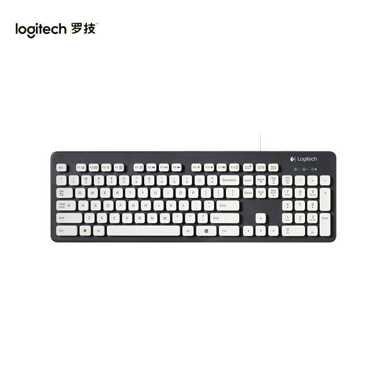 罗技（Logitech） K310有线键盘 可水洗商务办公家用笔记本电脑数字巧克力静音薄膜键盘有线 罗技键盘有线