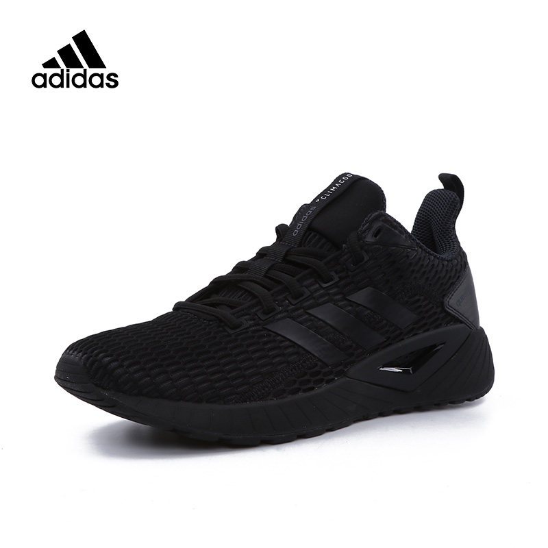 adidas阿迪达斯男子18年夏季轻便透气网眼跑步鞋DB1157 1号黑色/炭黑 39