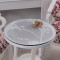 定制软玻璃圆桌PVC圆桌布防水透明桌垫圆形餐桌布台布磨砂水晶板_7 140圆 波斯菊2.0