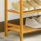 鞋架简易家用木质多功能多层门口通用简约现代住宅家具柜类家用鞋柜子 五层70cm