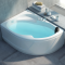浴缸家用大人浴盆浴池三角形扇形迷你日式小户型卫生间按摩 1米宽空缸-左群 ≈1.3m