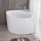 小户型浴缸家用坐泡式浴缸日式转角三角浴缸迷你转角小浴缸浴盆1米四件套浴缸 0.9米四件套浴缸 默认尺寸
