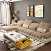 A家家具 沙发 布艺沙发 客厅沙发组合 可拆洗透气绒布客厅家具组合套装懒人北欧简约现代小户型布沙发 DB1544