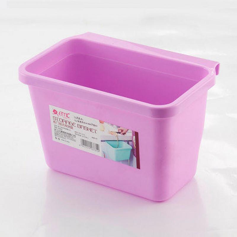 厨房可挂式垃圾桶塑料壁挂垃圾筒多功能简易垃圾桶厨房垃圾桶_4 小号紫色
