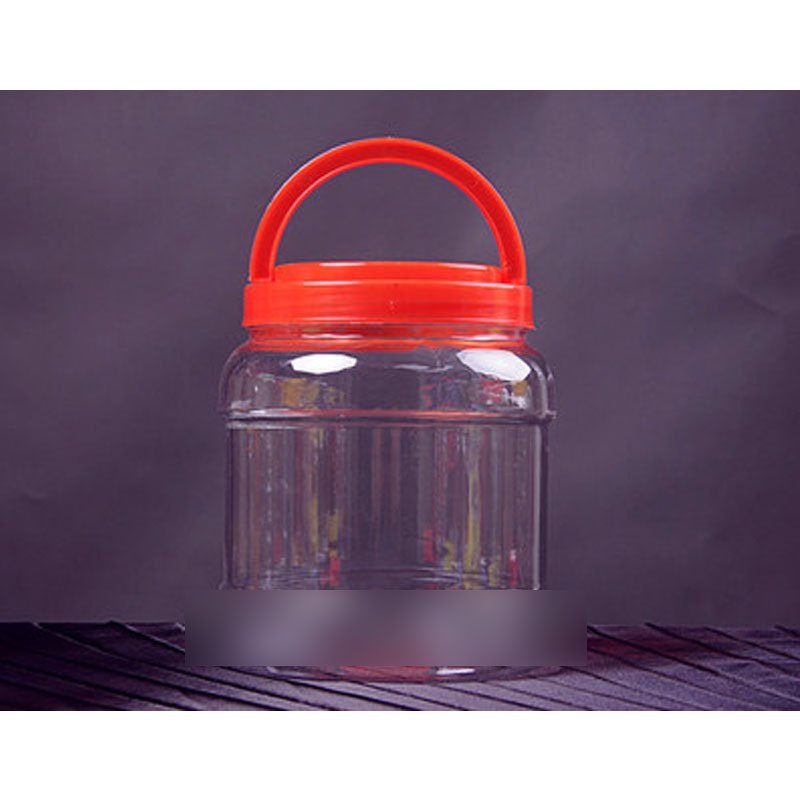 蜂蜜瓶塑料瓶子塑料透明食品泡菜罐酱菜瓶广口瓶罐子密封罐多色多款多功能生活日用收纳用品时尚创_11 3个1800毫升水容量