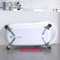 浴缸欧式亚克力浴缸小浴盆古典浴池独立式贵妃浴缸_3 彩色浴缸配金色(合金材质)虎脚 &asymp1.6M