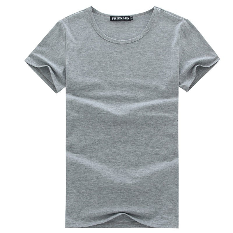 男士短袖T恤纯色纯棉面料-SD2 m 灰色1