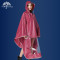 夕雨夏季时尚EVA雨衣电动车雨衣加厚自行车雨衣男女单人雨衣成人雨披摩托车雨衣_1 加厚带反光镜套红底白点