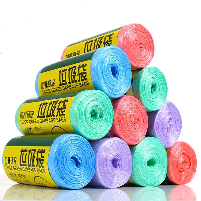 【10卷300只】新料加厚厨房卫生间家用点断式垃圾袋_1 混色10卷（300只）_加厚