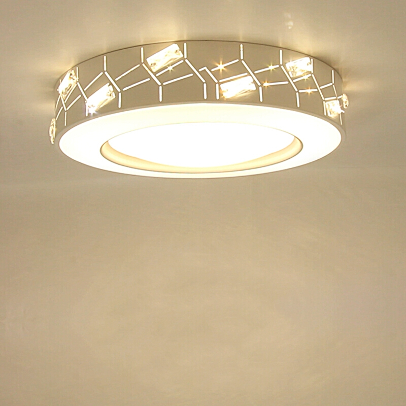 led吸顶灯卧室灯圆形现代简约客厅灯主卧房间灯餐厅灯具 直径45CM三色调光