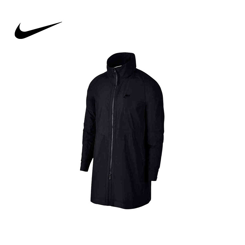 NIKE耐克男装 2018秋季新款运动防风保暖透气舒适轻便休闲夹克外套 886252-355 S 黑色886252-010
