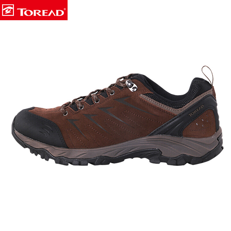 探路者(TOREAD)户外春夏男女登山徒步鞋防滑耐磨运动鞋KFAF91370/KFAF92370 41 KFAF91370-F18G野牛棕/黑色（男）