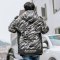 韦斯普 2018冬季新款男士棉衣男加厚棉服冬装连帽棉袄时尚男装外套X8829 L 绿迷彩