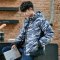 韦斯普 2018冬季新款男士棉衣男加厚棉服冬装连帽棉袄时尚男装外套X8829 L 绿迷彩