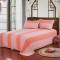 纯棉老粗布凉席三件套加厚全棉床单套件合股粗布床单加厚 1.5m(5英尺)床 粉紫色