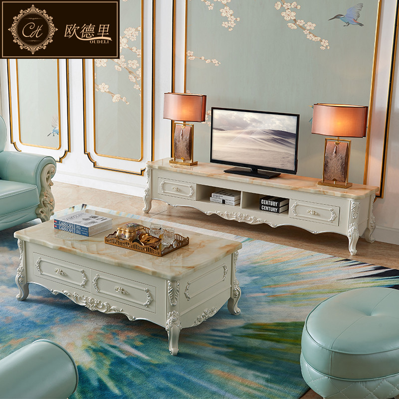 C601茶几电视柜 2米大理石电视柜