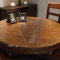 pvc软玻璃彩色圆桌桌布垫家用圆形桌垫餐桌布_2 100cm圆形 透明2mm