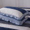 夹棉床裙式四件套床上蕾丝花边带被套床套床罩款1.8m欧式_2 1.2m(4英尺)床 随想曲