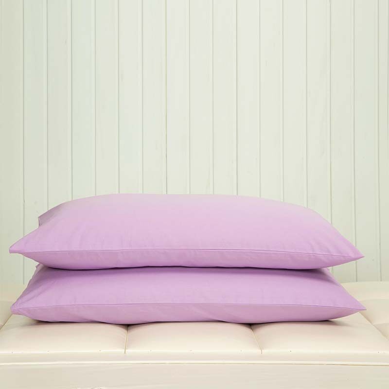 蚕织坊【一对28元】枕套一对价枕头套枕头套枕套浅绿一对48cmX74cm_2 默认尺寸 浅紫一对