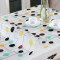 加厚软玻璃桌布彩色pvc水晶板餐桌垫塑料印花防水台布茶几布定做_3_9 70*120厘米 水滴圈圈1.0mm