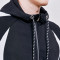 运动外套男秋季新款拼色夹克运动健身休闲保暖训练外套_1 XL 黑白