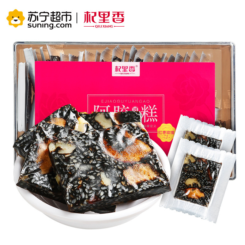杞里香(QiLiXiang) 红枣玫瑰阿胶糕500g ejiao 阿胶膏即食 阿胶块 滋补零食