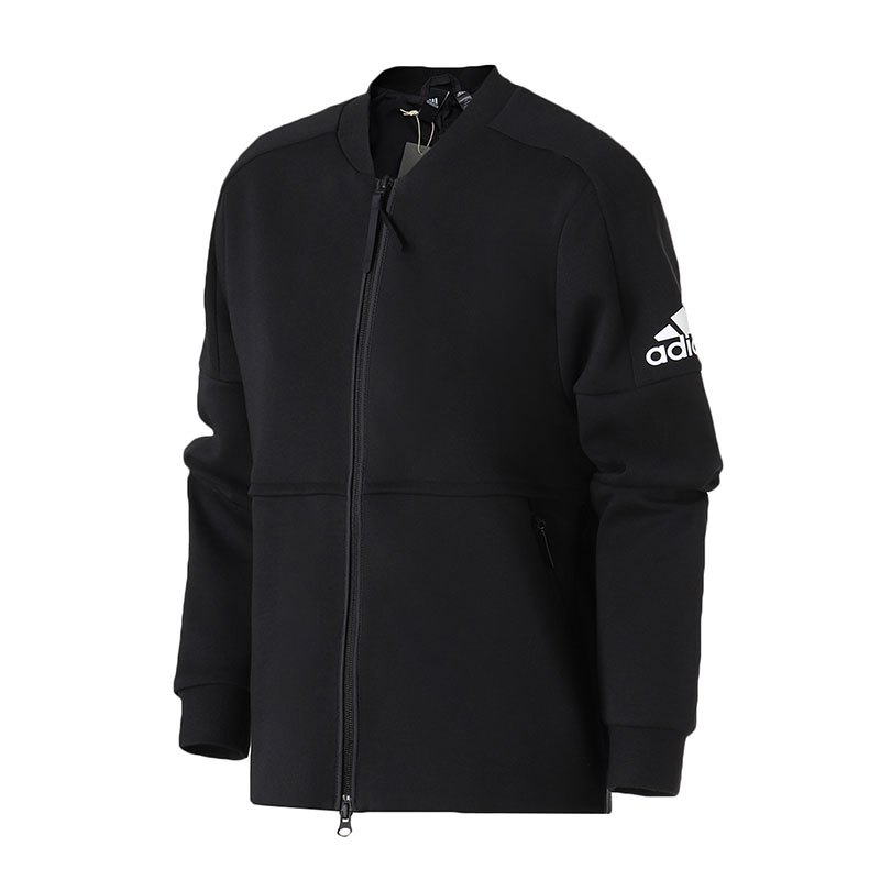 adidas女装夹克外套秋冬新款飞行领休闲运动服DX7205 XXL DX7205黑色