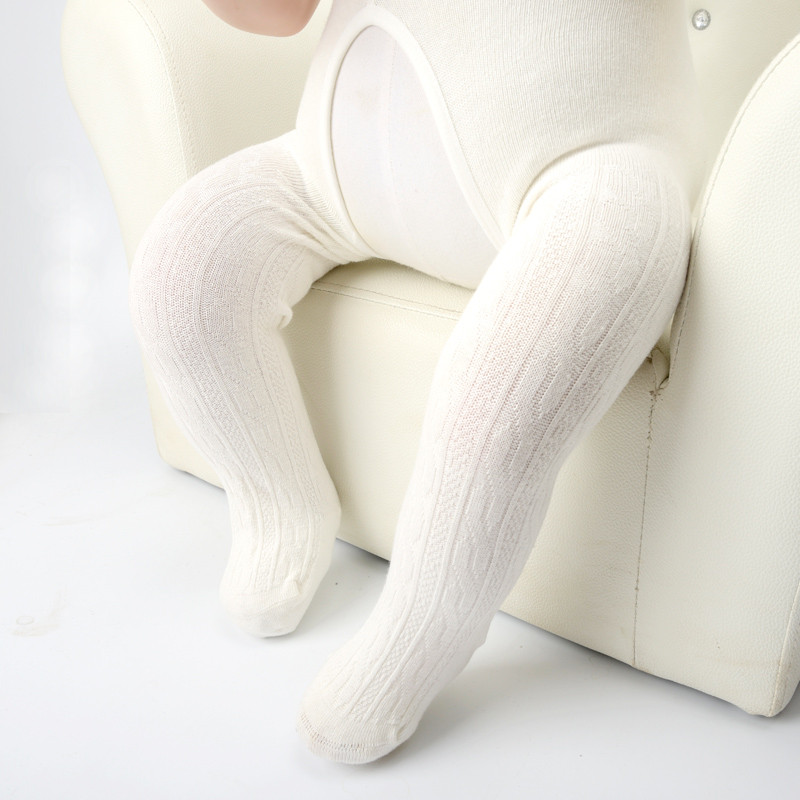 春秋季婴儿童连体袜 18-20码（身高65-80） 白色开档