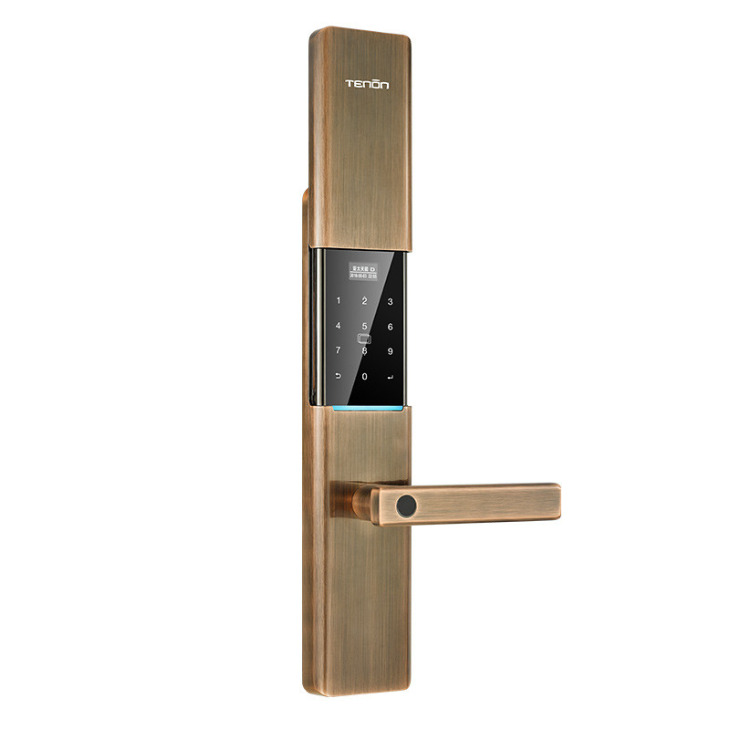 亚太天能(tenon)微信智能指纹锁锌合金家用指纹密码锁电子门锁v1w 深