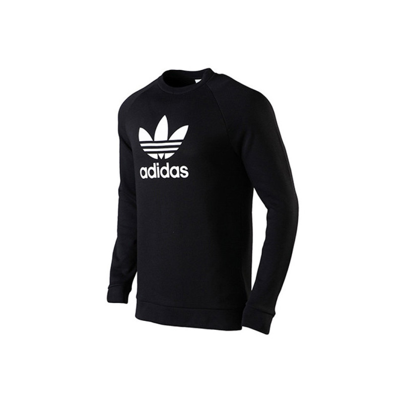 Adidas/阿迪达斯 三叶草 男子运动服 圆领宽松套头衫卫衣 CW1235 62/2XL(190/124A) 黑色