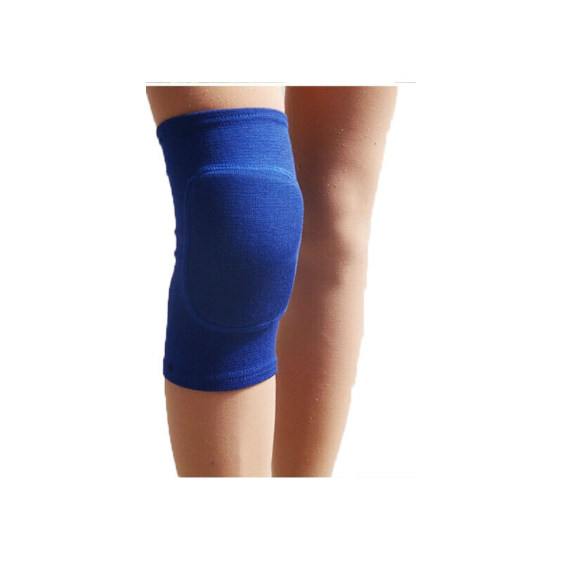 儿童足球护具护膝护肘护踝小学生足球守员护具_4 M（适合体重70斤到130斤) 纯蓝色护膝一对