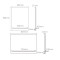 Dova多瓦 亚克力层板镜B503-B504 600mm*800mm*21mm B503层板镜600