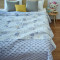 n小清新绗缝被床盖空盖毯1.5米/1.8米夹棉床单单件沙垫爬垫_1 小熊与鹿