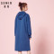 Semir森马 秋装上新女装卫衣连衣裙 19068140201 170/92A/XL 阳橙3686