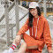 Semir森马 秋装上新女装卫衣连衣裙 19068140201 170/92A/XL 阳橙3686