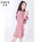 Semir森马 秋装上新女装连衣裙 1D058140001 170/92A/XL 深蓝色调0618