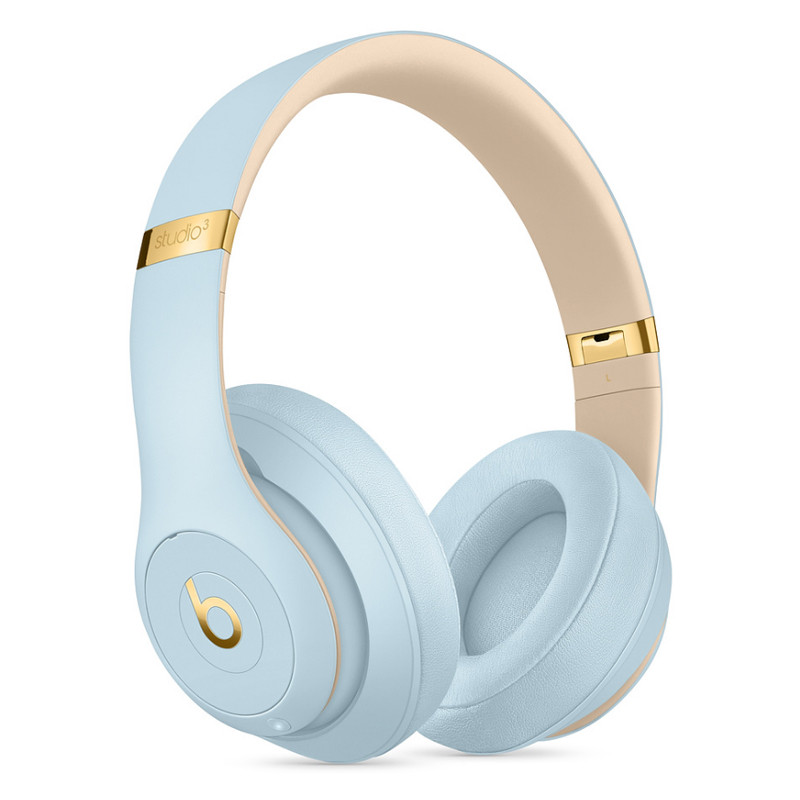 Beats Studio Wireless 录音师无线3代 头戴式降噪耳机 无线蓝牙耳机 (带麦) 水晶蓝
