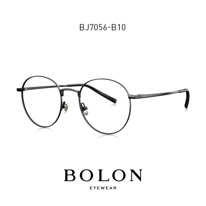 BOLON暴龙2018新品金属圆框男女款眼镜 近视镜架BJ7056王俊凯同款 BJ7056B10