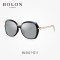 暴龙2018新款女时尚潮流墨镜大框舒适太阳镜的个性眼镜BL5021 D11黑色