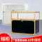 玻璃展示柜化妆品样品模型奖杯奖牌展柜 饰品珠宝柜台陈列柜 加厚100*30*200_不含玻璃