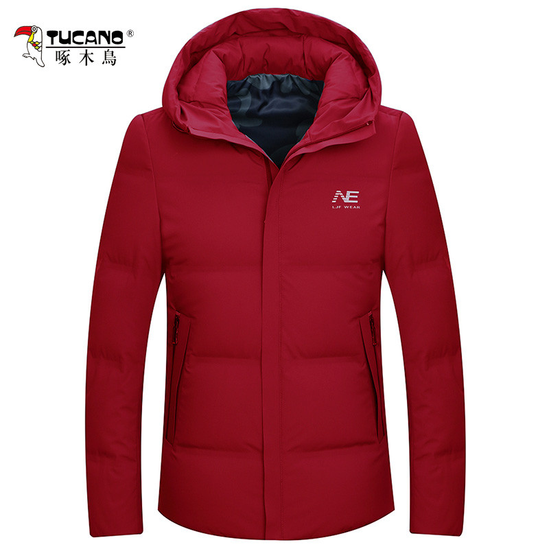 TUCANO/啄木鸟男装 冬季新品中年男士休闲商务防寒保暖羽绒服 185 红色