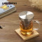 KAMJOVE/金灶 明尊 办公室个人杯玻璃杯花茶杯304不锈钢过滤耐热带盖泡茶杯 SG-01（380ML）