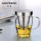 KAMJOVE/金灶 明尊 办公室个人杯玻璃杯花茶杯304不锈钢过滤耐热带盖泡茶杯 SG-05（380ML）
