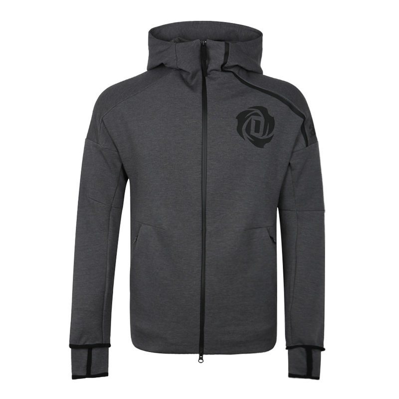 阿迪达斯外套男2018秋季新款ZNE罗斯篮球舒适连帽运动夹克DP1868 2XL DP1868