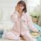 锦序秋冬夹层月子服加厚产前后孕妇睡衣女冬夹棉空气层喂奶家居服睡衣_6 XXXL 虾红