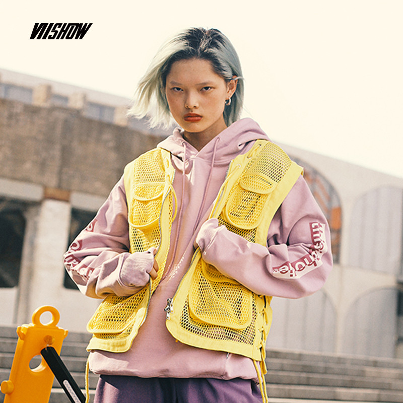 VIISHOW2018冬季新款卫衣女 韩版情侣装保暖外套学生套头连帽上衣 L 浅紫色