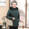 中老年人冬装女棉衣60岁70妈妈外套老人80奶奶羽绒棉服中长款棉袄 XL 枣红色