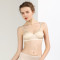 针织真丝文胸女士无钢圈薄款舒适透气桑蚕丝胸罩小胸内衣 卡其米2073 M