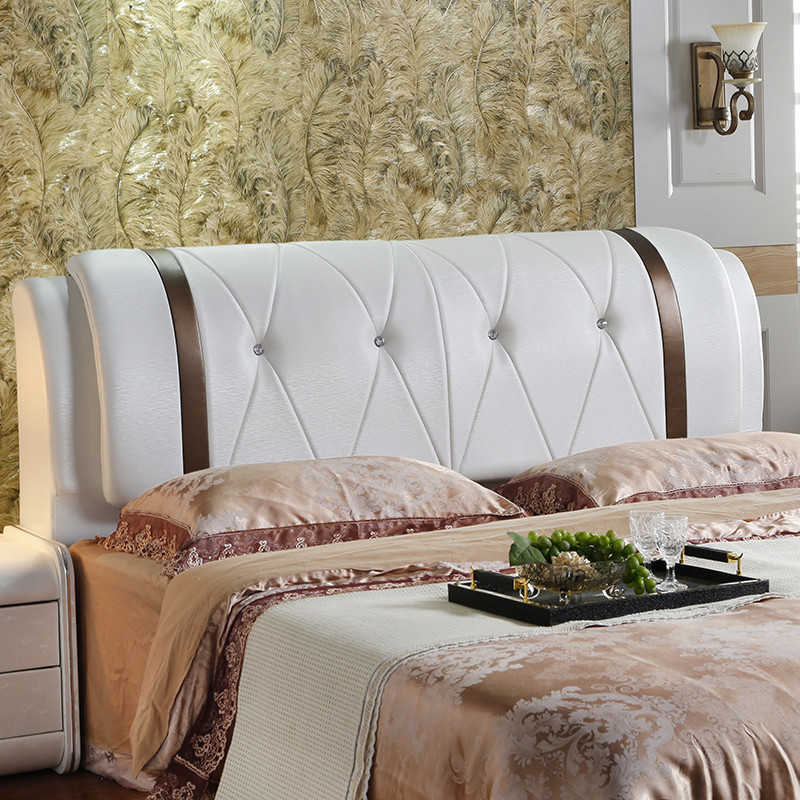 欧式床头板软艺卧室双人床靠背板简约现代床头定制1.8米包邮 其他_A001