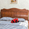 实木床头板简约现代1.8米1.5米双人床头中式2床靠背橡木白茬定制 1500mm*2000mm_106韩式套白可定做颜色